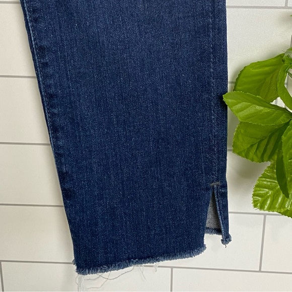 Adriano Goldschmied The Prima Crop Cigarette Crop Jeans Sz 25 Dark Stretch Denim - Picture 10 of 10